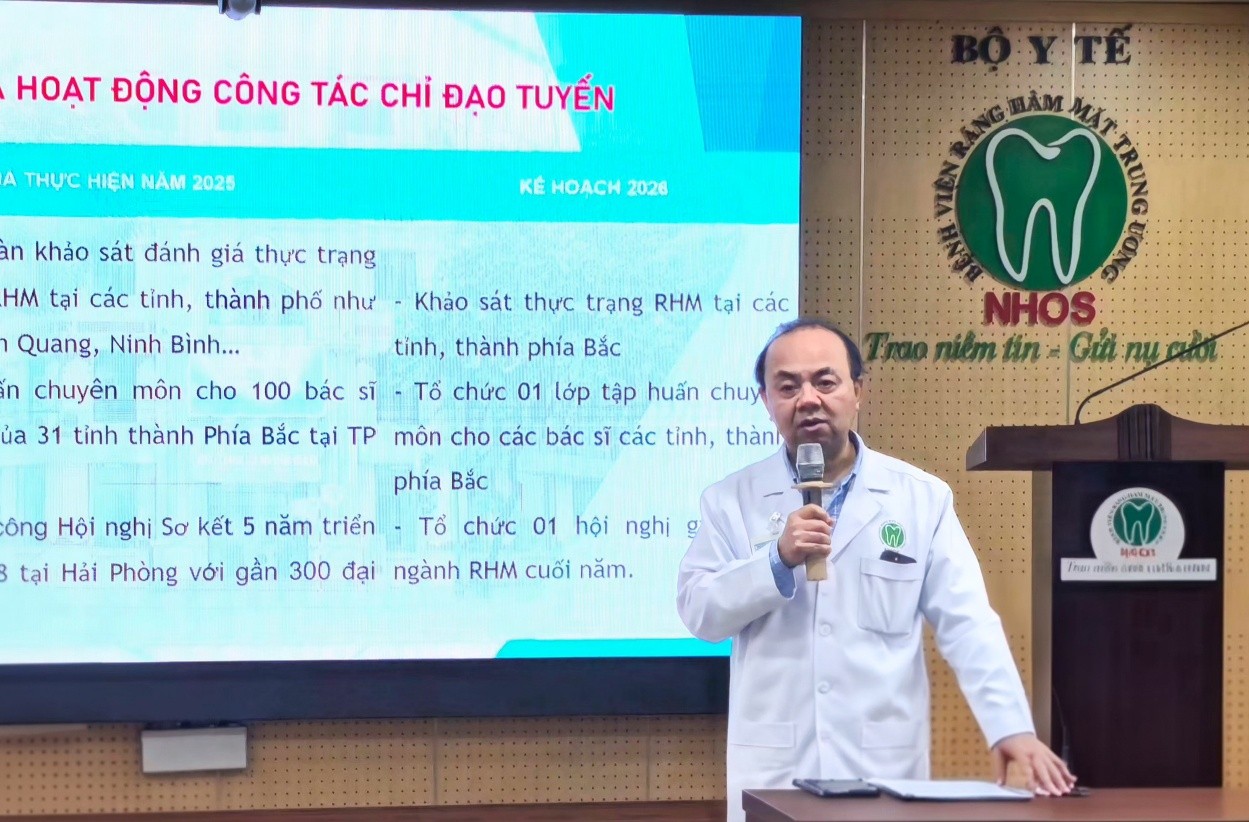 TS. Phạm Thanh Hà, Phó bí thư Đảng ủy, Phó giám đốc Bệnh viện phát biểu